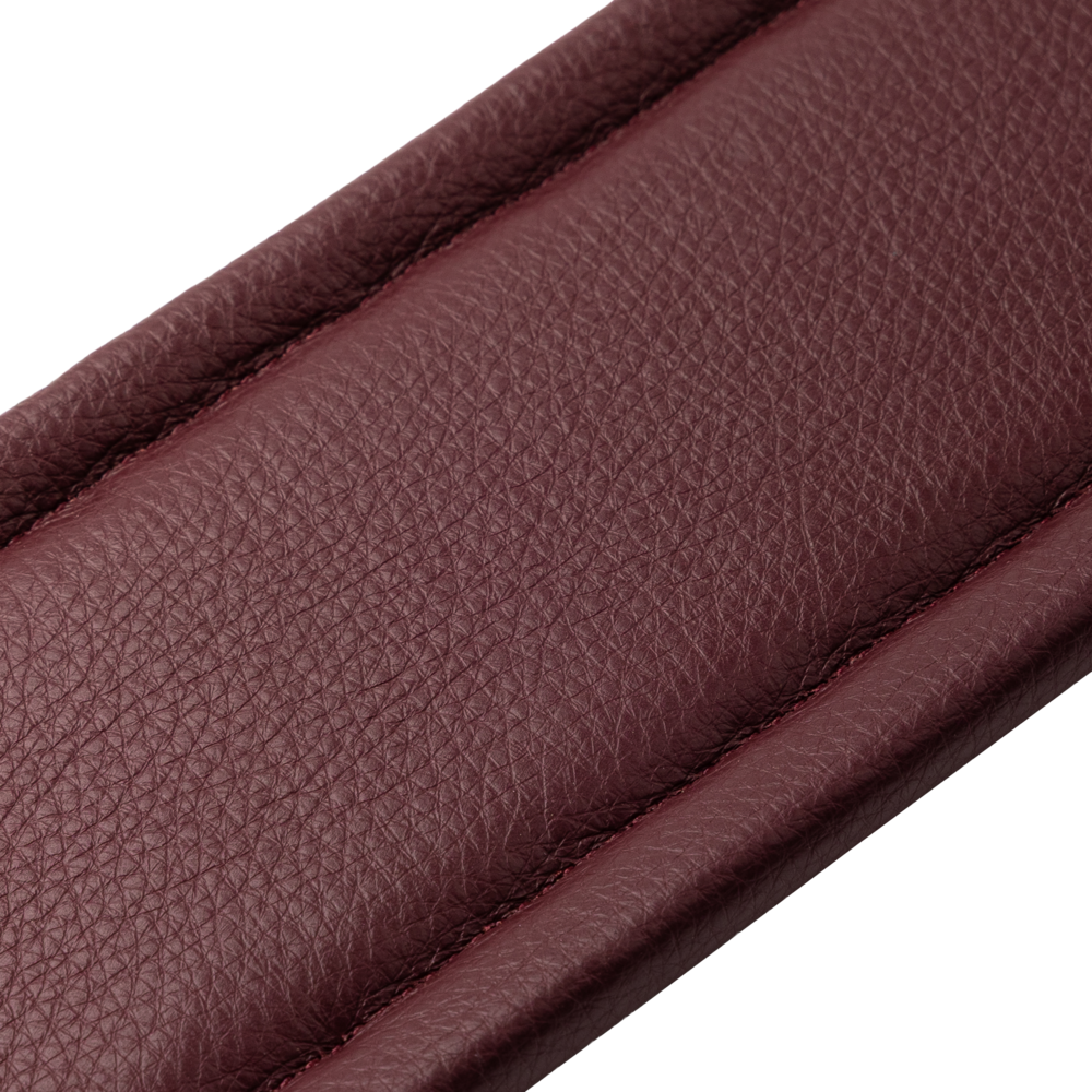 Levy's Burgundy Leather Guitar Strap M26PD-BRG-BRG
