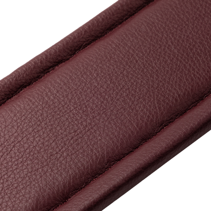 Levy's Burgundy Leather Guitar Strap M26PD-BRG-BRG