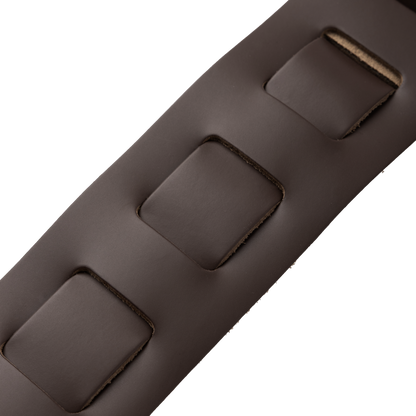 Levy's Extra Long Dark Brown Leather Guitar Strap M26PD-DBR-XL