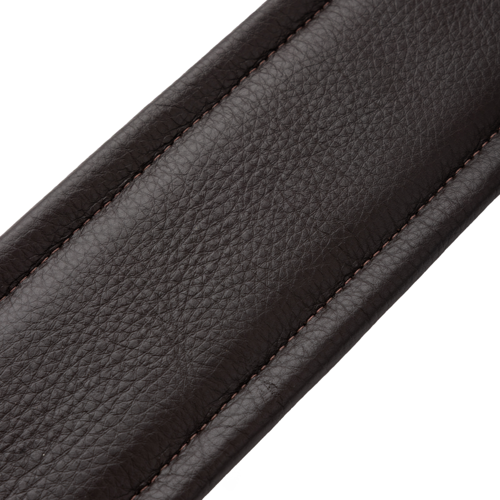 Levy's Extra Long Dark Brown Leather Guitar Strap M26PD-DBR-XL