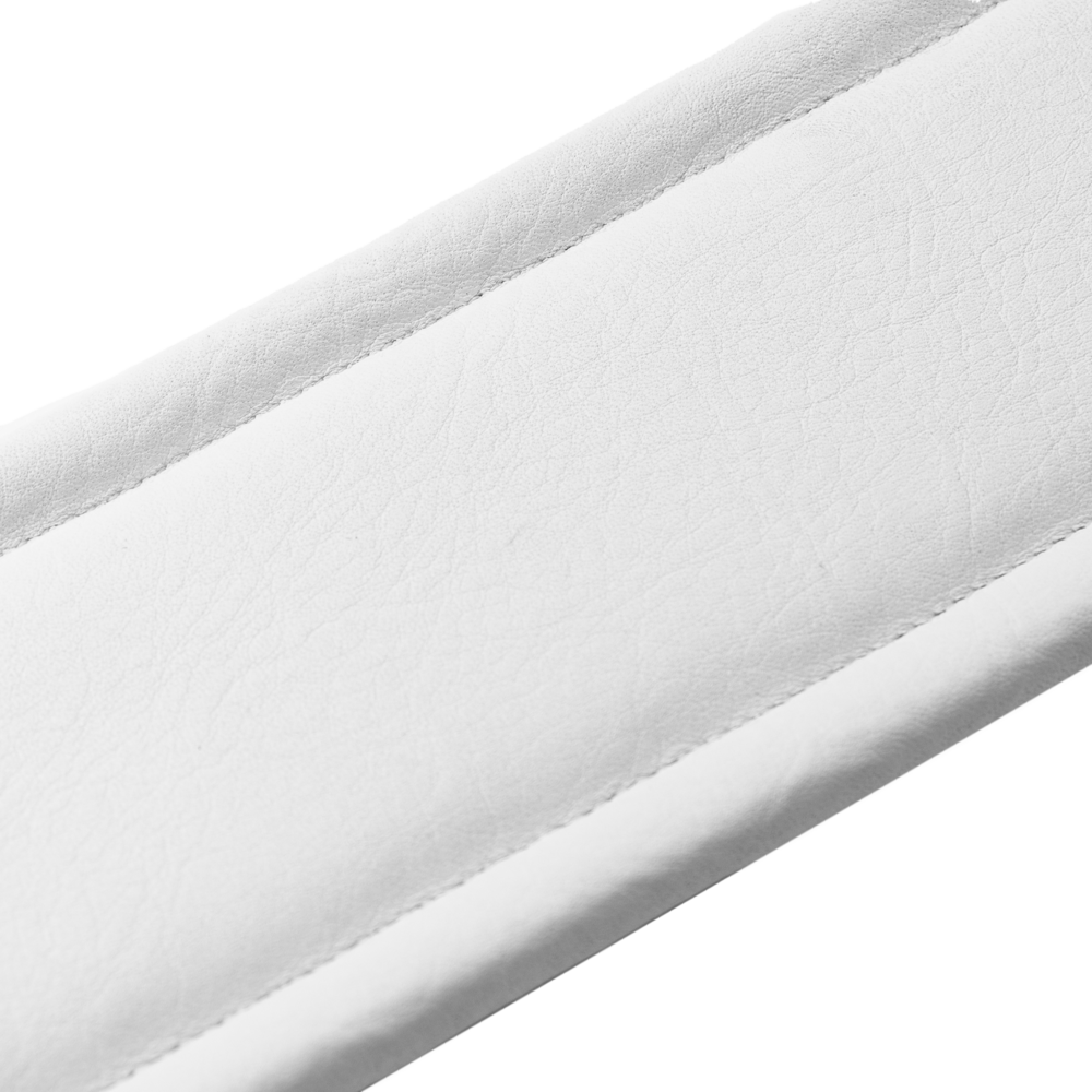Levy's Red Leather Guitar Strap with White Backing M26PD-RED-WHT