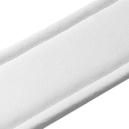 Levy's Red Leather Guitar Strap with White Backing M26PD-RED-WHT