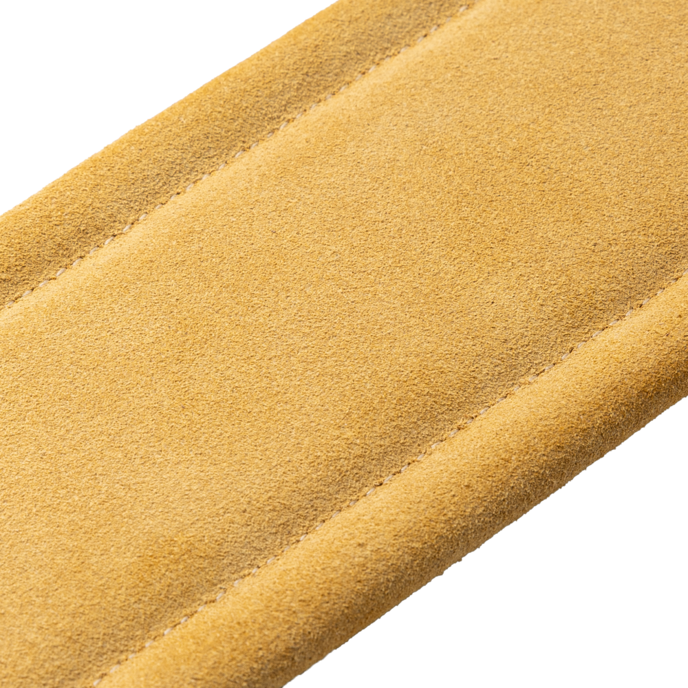 Levy's Black Leather Guitar Strap with Tan Suede Backing M26PD-BLK-TAN