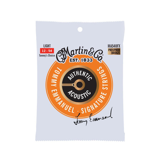 Martin Authentic Acoustic Flexible Core MA540FX Light 12-54 Guitar Strings Phosphor Bronze