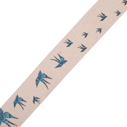 Levy's 2" Cotton Guitar Strap With Decorative Print And Suede MC8U-006