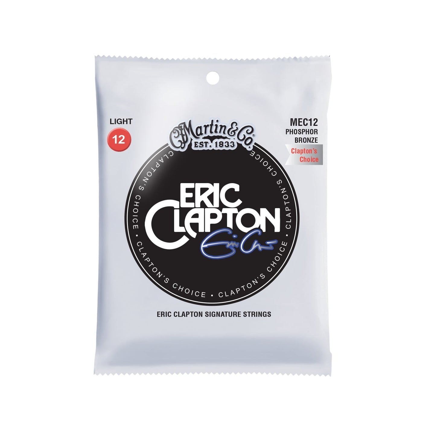 Martin Clapton’s Choice Light MEC12 12-54 Acoustic Guitar Strings Phosphor Bronze