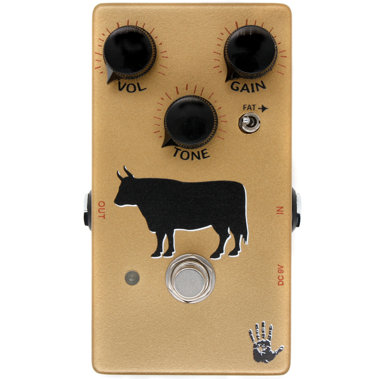 Mojo Hand FX Sacred Cow Gold Transparent Overdrive Pedal