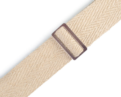 Levy's 2" Vegan Hemp Guitar Strap Made From Natural Hemp Webbing MH8P-NAT