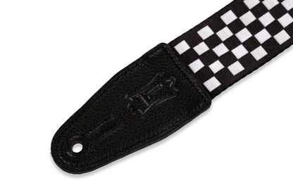 Levy's Graphic Waves Series Checkboard Poly Print Guitar Strap MP-28