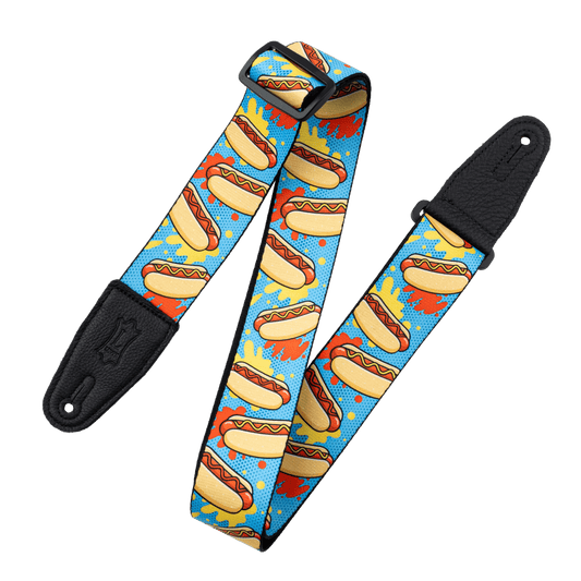 Levy's Tasty Grooves Poly - Hot Dogs Guitar Strap MP2TG-002