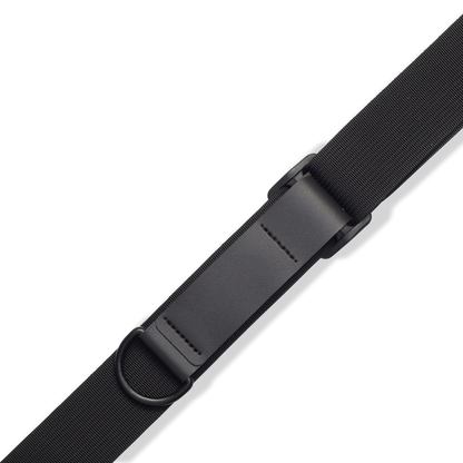 Levy's 3" Ergonomic Garment Leather Guitar Strap with Suede Backing & Padding MRHSS-BLK