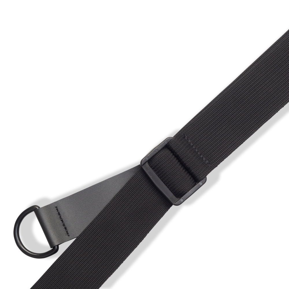 Levy's 3" Ergonomic Garment Leather Guitar Strap with Suede Backing & Padding MRHSS-BLK