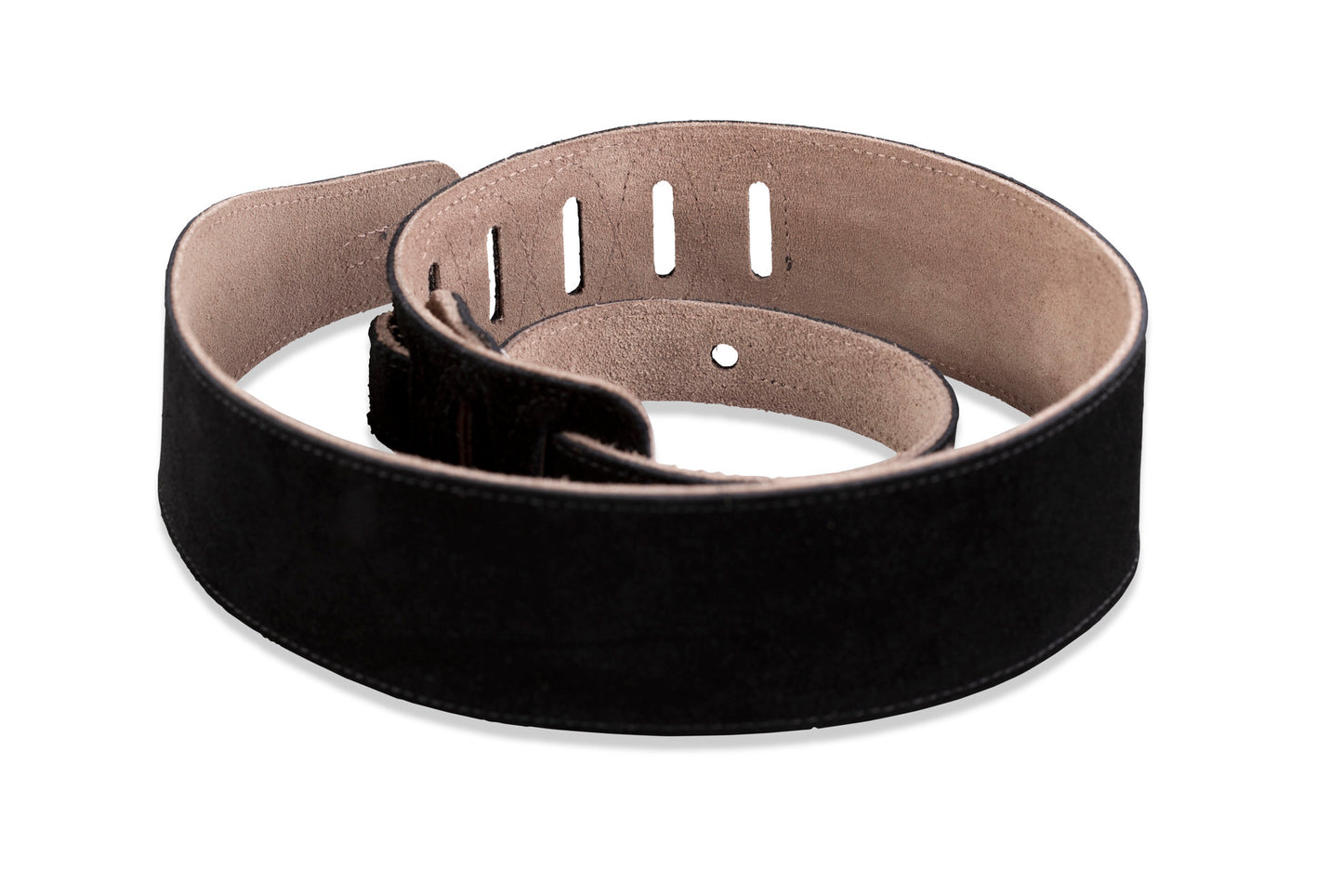 Levy's 2.5" Black Suede Guitar Strap With Suede Backing MS26-BLK