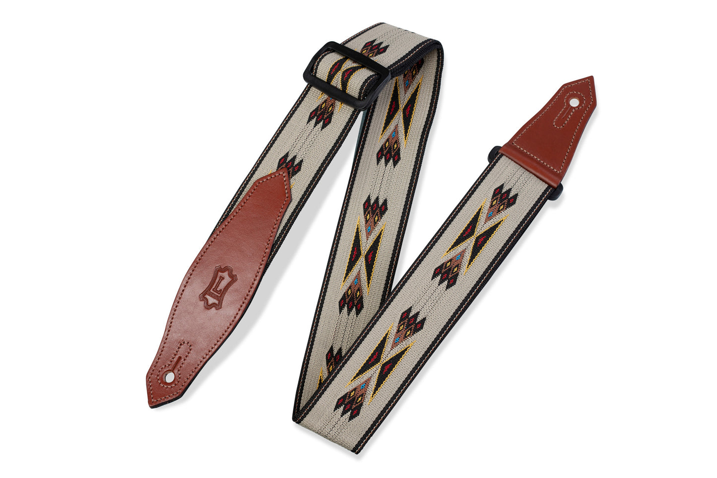 Levy's Tribal Rhythms Series Arrow Pattern Guitar Strap MSSN80-TAN