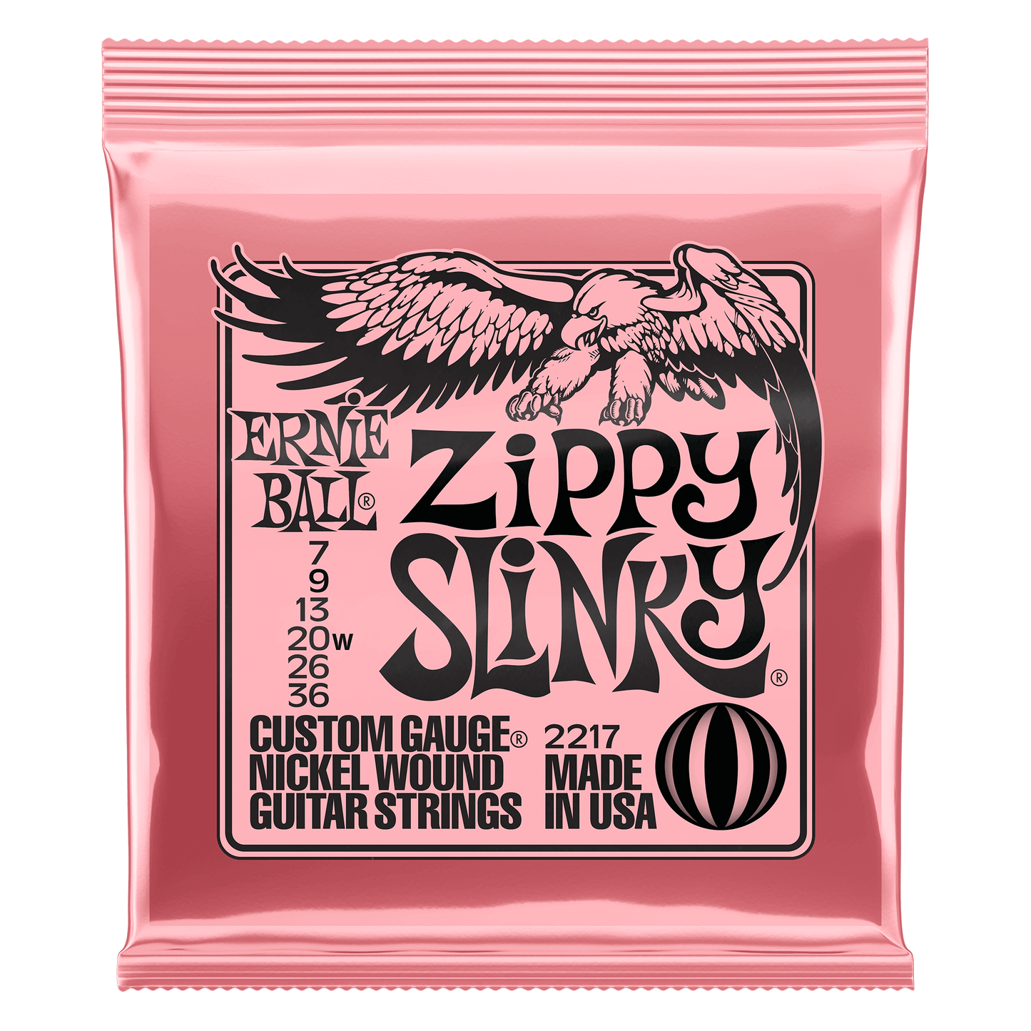 Ernie Ball Zippy Slinky Nickel Wound Electric Guitar Strings 7-36 Gauge P02217