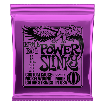Ernie Ball Power Slinky Nickel Wound Electric Guitar Strings - 11-48 Gauge - 2220
