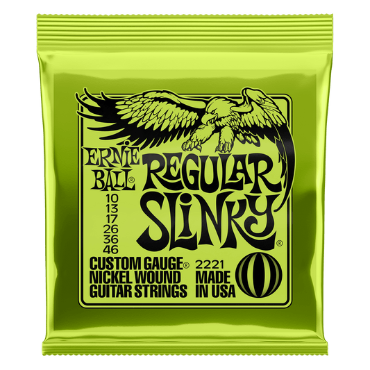 Ernie Ball Regular Slinky Nickel Wound Electric Guitar Strings - 10-46 Gauge - 2221