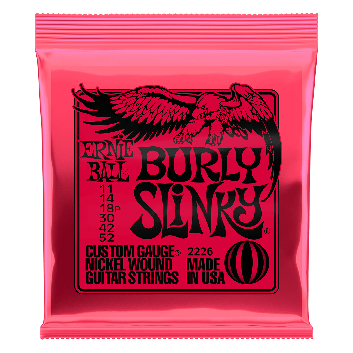 Ernie Balll 2226 Burly Slinky Electric Guitar Strings 11-52