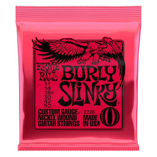 Ernie Balll 2226 Burly Slinky Electric Guitar Strings 11-52