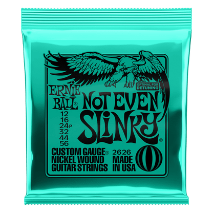 Ernie Ball Not Even Slinky Nickel Wound Electric Guitar Strings - 12-56 Gauge - 2626
