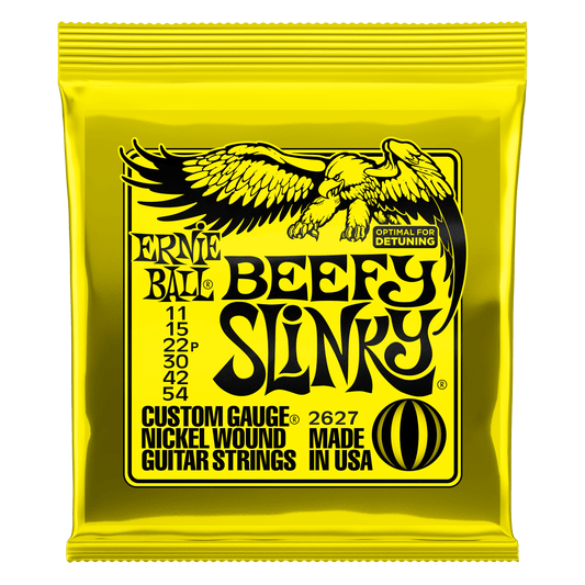 Ernie Ball Beefy Slinky Nickel Wound Electric Guitar Strings - 11-54 Gauge - 2627