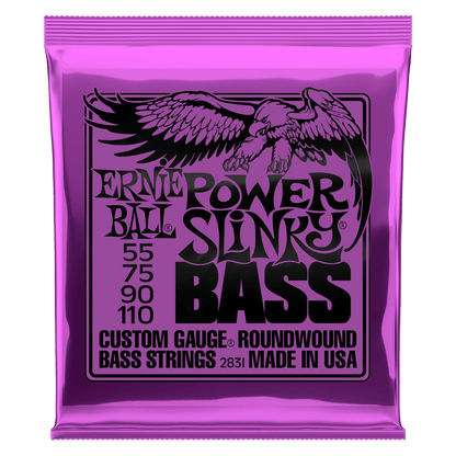 Ernie Ball Power Slinky Nickel Bass Strings, 55-110 Gauge - 2831