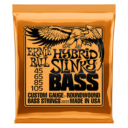 Ernie Ball Hybrid Slinky Nickel Wound Electric Bass Strings - 45-105 Gauge - 2833
