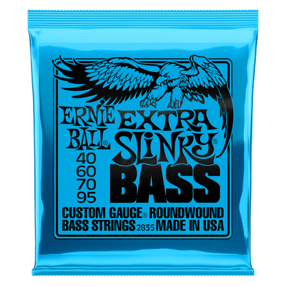 Ernie Ball Extra Slinky Nickel Wound Electric Bass Strings - 40-95 Gauge - 2835