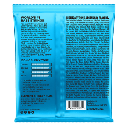 Ernie Ball Extra Slinky Nickel Wound Electric Bass Strings - 40-95 Gauge - 2835