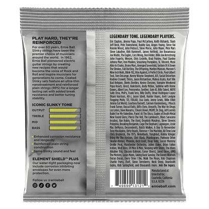 Ernie Ball Regular Slinky Coated Titanium RPS Electric Guitar Strings - 10-46 Gauge - 3121