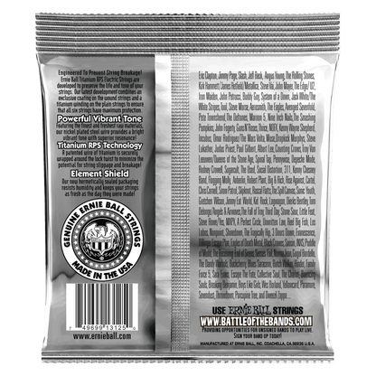 Ernie Ball Extra Slinky Coated Titanium RPS Electric Guitar Strings - 8-38 Gauge - 3125