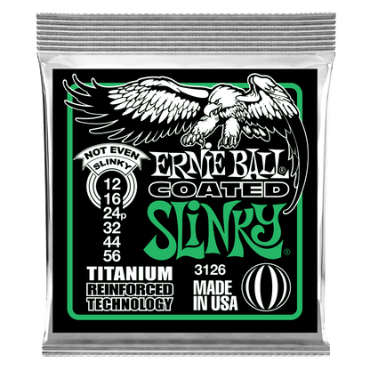 Ernie Ball Not Even Slinky Coated Titanium RPS Electric Guitar Strings - 12-56 Gauge - 3126