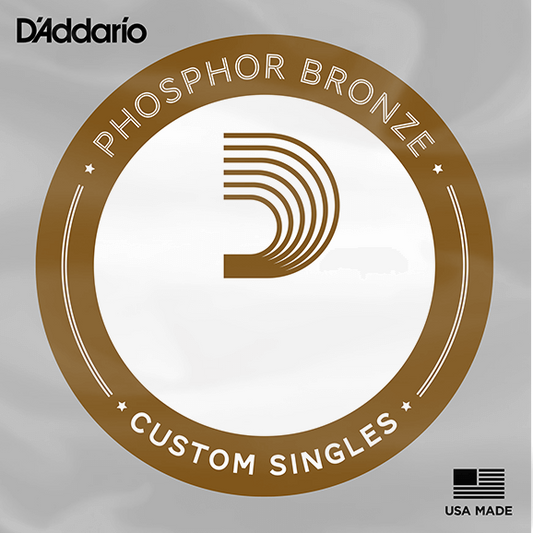 D'addario Phosphor Bronze Wound Single Strings 020