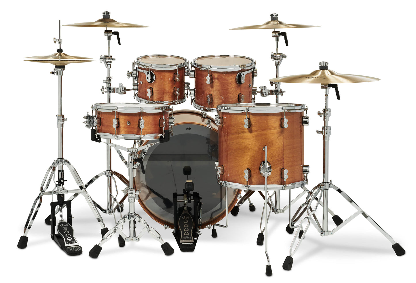 PDP Concept Exotic Series 5-Piece Maple Shell Pack, Honey Mahogany PDCMX2215HM