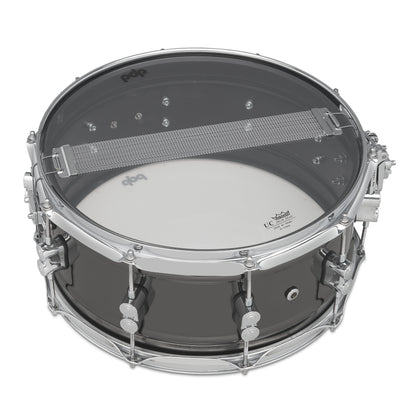 PDP Concept Series Metal Snare, 6.5x14, Black Nickel Over Steel w/Chrome Hardware PDSN6514BNCR
