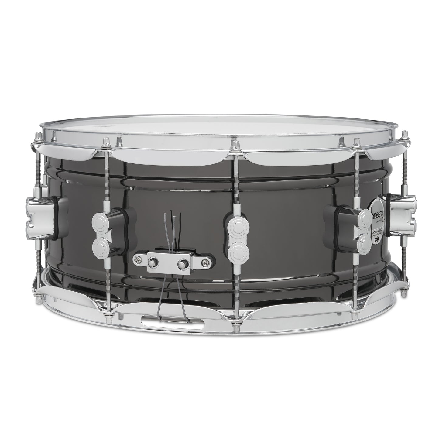 PDP Concept Series Metal Snare, 6.5x14, Black Nickel Over Steel w/Chrome Hardware PDSN6514BNCR