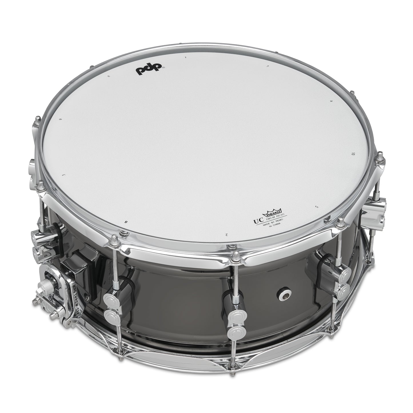 PDP Concept Series Metal Snare, 6.5x14, Black Nickel Over Steel w/Chrome Hardware PDSN6514BNCR