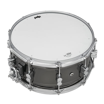 PDP Concept Series Metal Snare, 6.5x14, Black Nickel Over Steel w/Chrome Hardware PDSN6514BNCR
