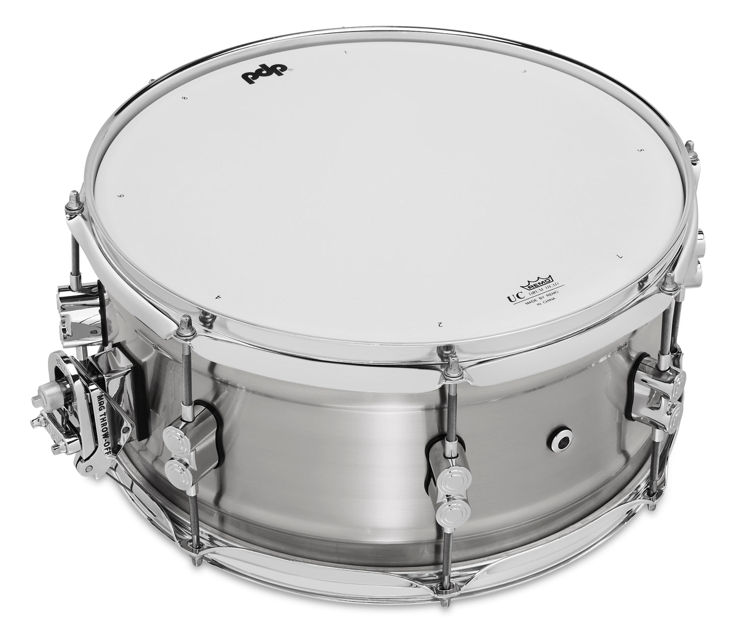 PDP Concept Series 6.5x14 1.2mm Natural Satin Brushed Aluminum PDSN6514NBAC