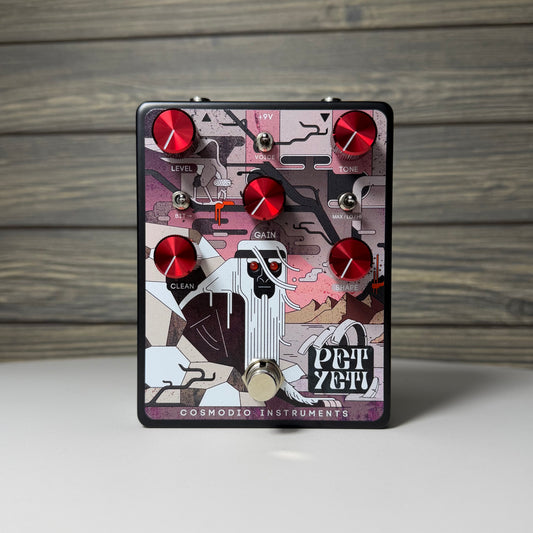 Cosmodio Pet Yeti Analog Distortion & Fuzz Pedal Dark Doomy Deathscape