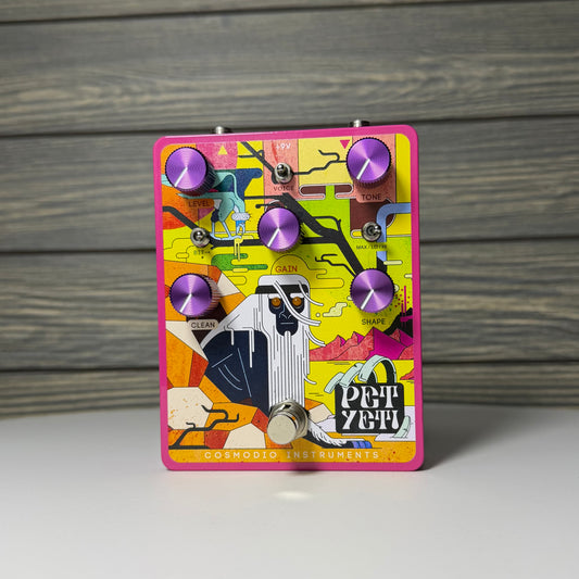 Cosmodio Pet Yeti Analog Distortion & Fuzz Pedal Neon Nuclear Wasteland