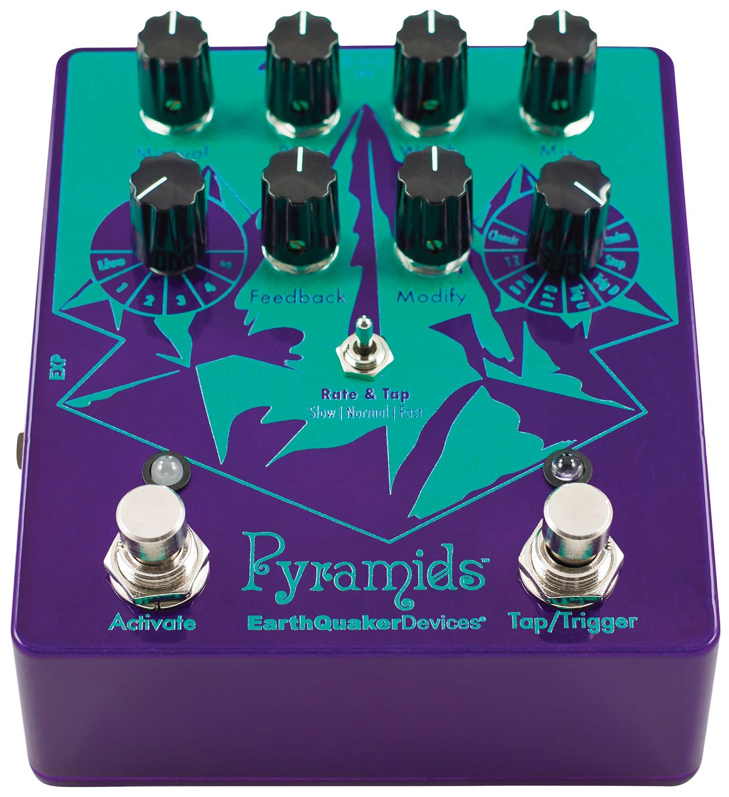 EarthQuaker Devices Pyramids Stereo Flanger Effect Pedal
