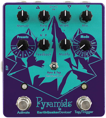 EarthQuaker Devices Pyramids Stereo Flanger Effect Pedal