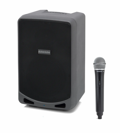 SAMSON Expedition XP106w Rechargeable Portable PA with Handheld Wireless System - Poppa's Music 