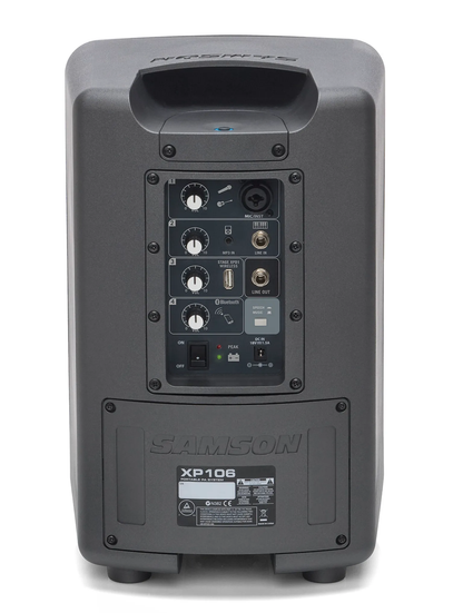 SAMSON Expedition XP106w Rechargeable Portable PA with Handheld Wireless System - Poppa's Music 