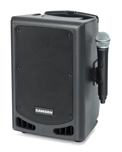 SAMSON Expedition XP208w Rechargeable Portable PA with Handheld Wireless System - Poppa's Music 