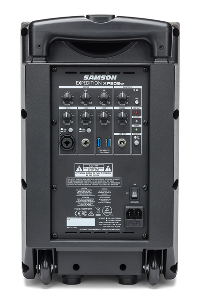 SAMSON Expedition XP208w Rechargeable Portable PA with Handheld Wireless System - Poppa's Music 