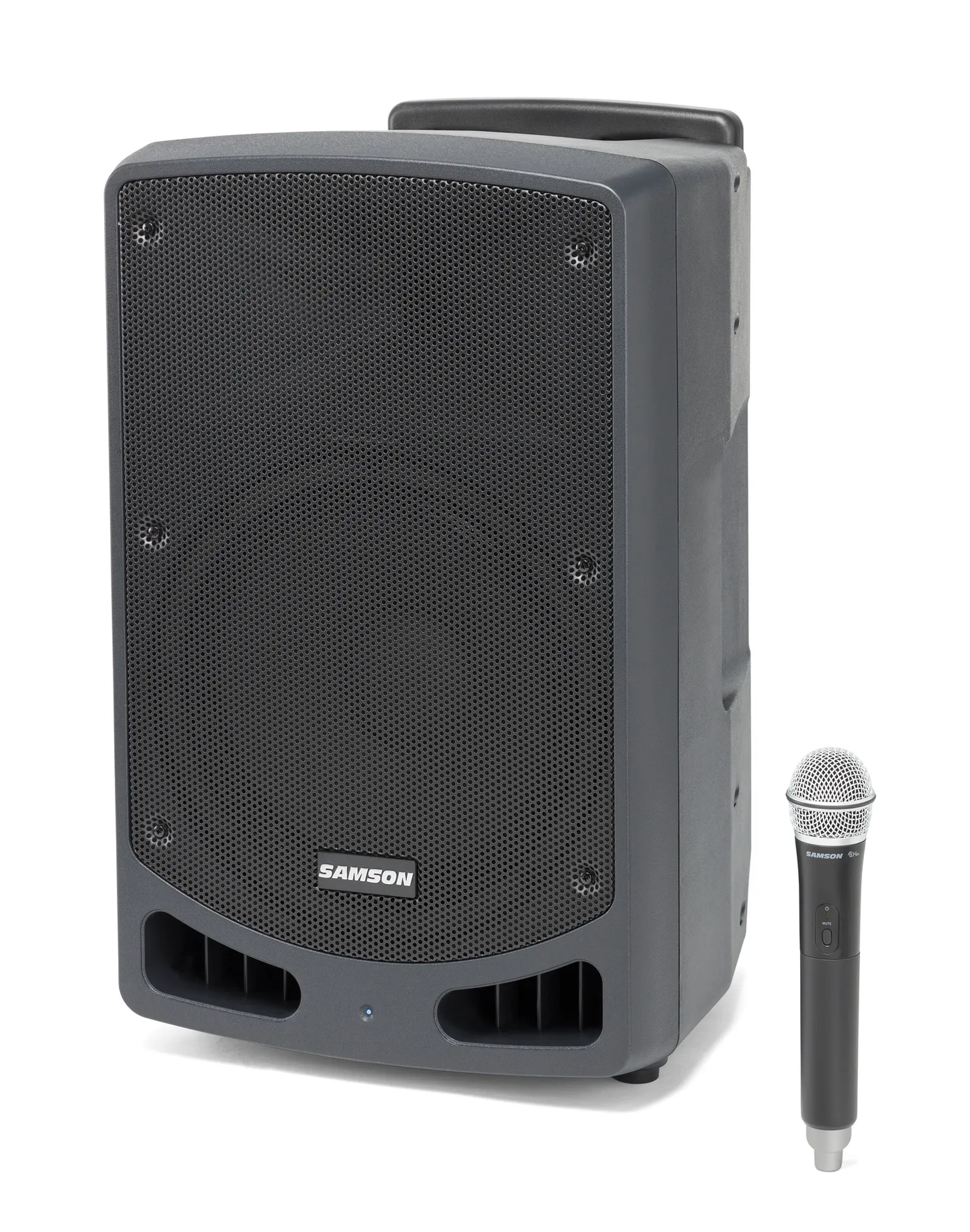 SAMSON Expedition XP312w Rechargeable Portable PA with Handheld Wireless System Band D - Poppa's Music 