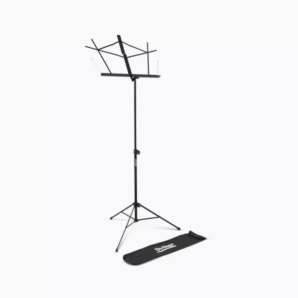 On Stage Compact Sheet Music Stand with Bag (Black)