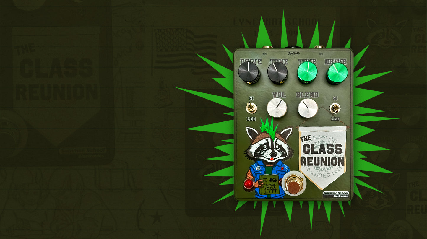 Summer School Electronics Class Reunion Double Drive Pedal
